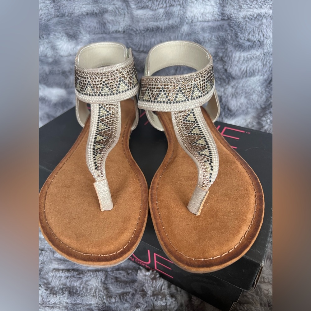 Boutique by Corey’s Champagne “Nora” Sandals